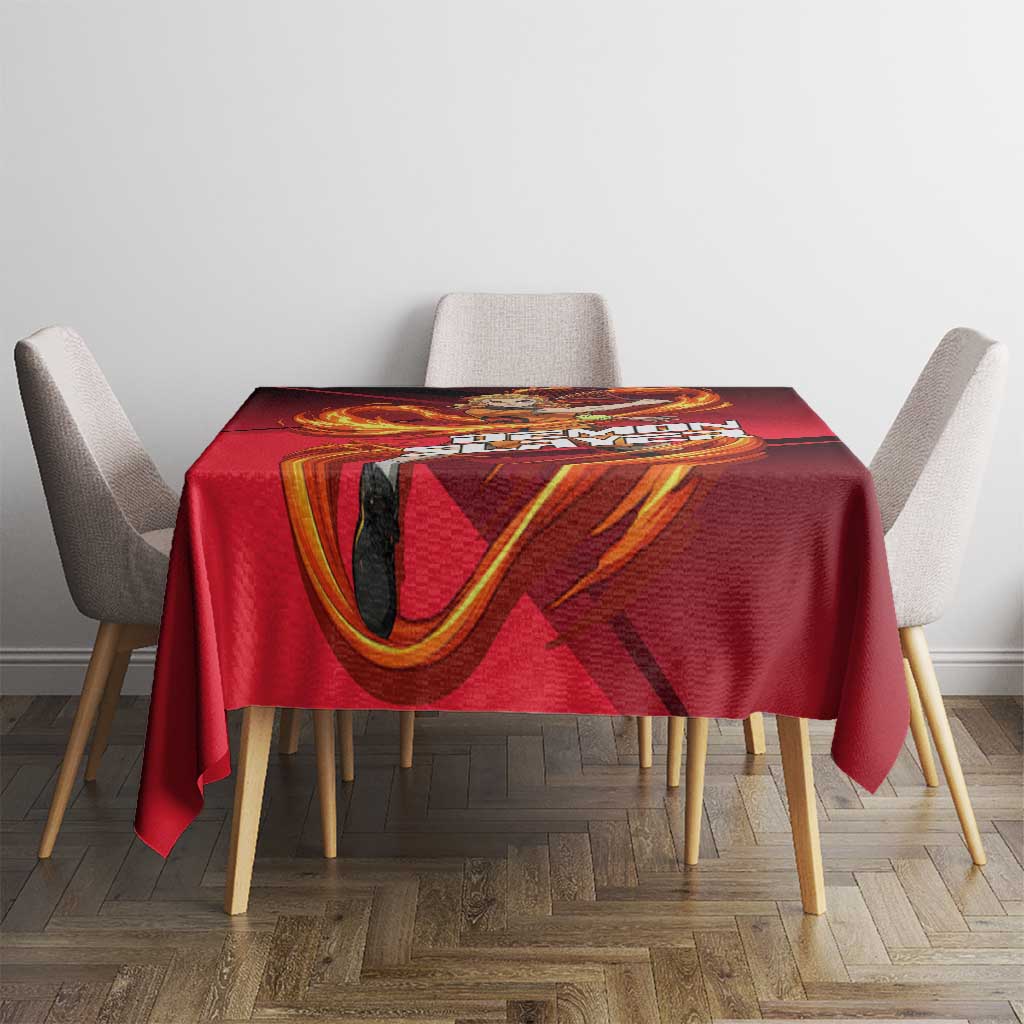 Kyojuro Rengoku Flame Rally Tablecloth Sporty Anime Mashup Style
