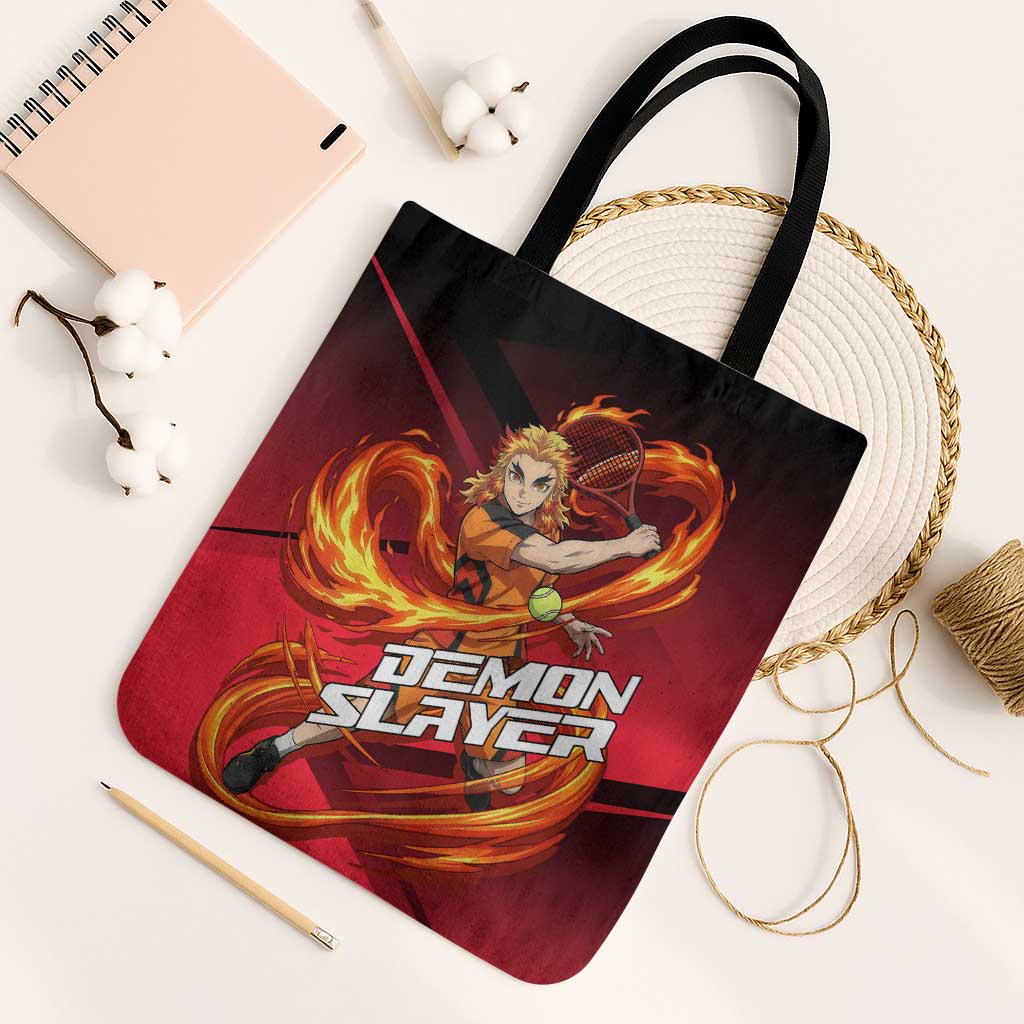 Kyojuro Rengoku Flame Rally Tote Bag Sporty Anime Mashup Style