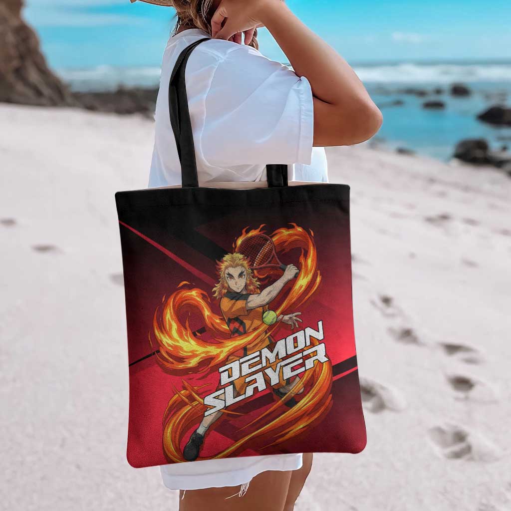 Kyojuro Rengoku Flame Rally Tote Bag Sporty Anime Mashup Style