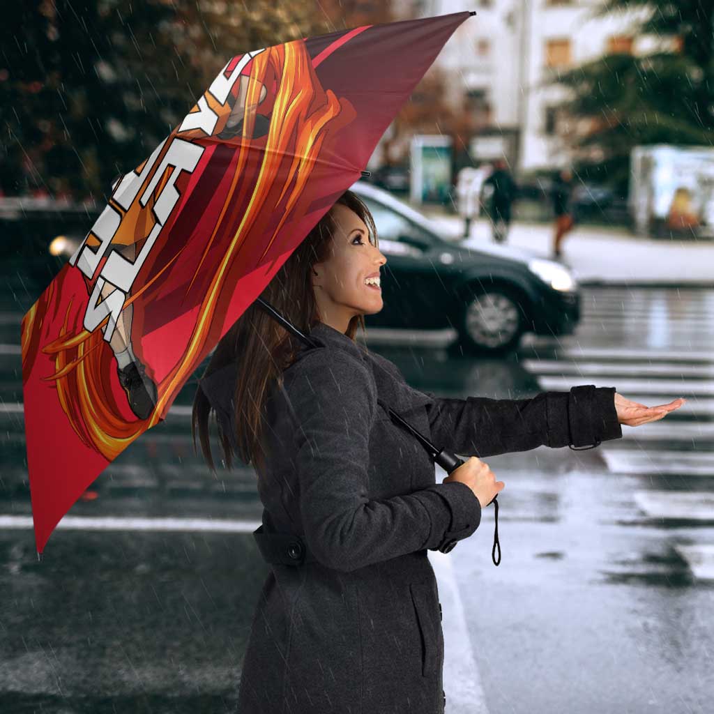 Kyojuro Rengoku Flame Rally Umbrella Sporty Anime Mashup Style
