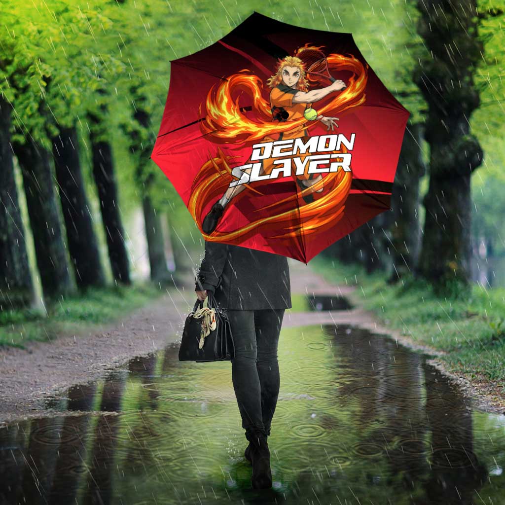 Kyojuro Rengoku Flame Rally Umbrella Sporty Anime Mashup Style