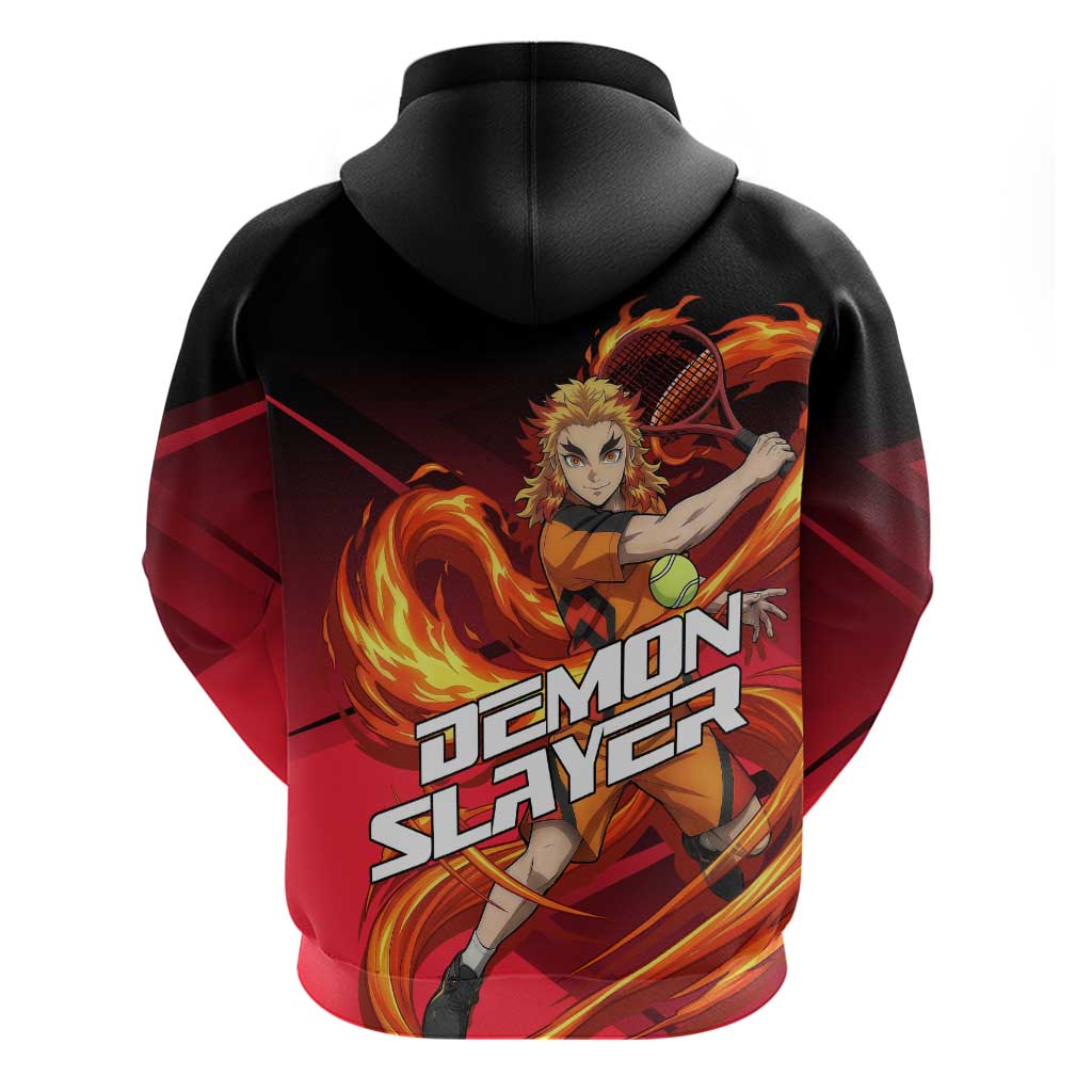 Kyojuro Rengoku Flame Rally Zip Hoodie Sporty Anime Mashup Style