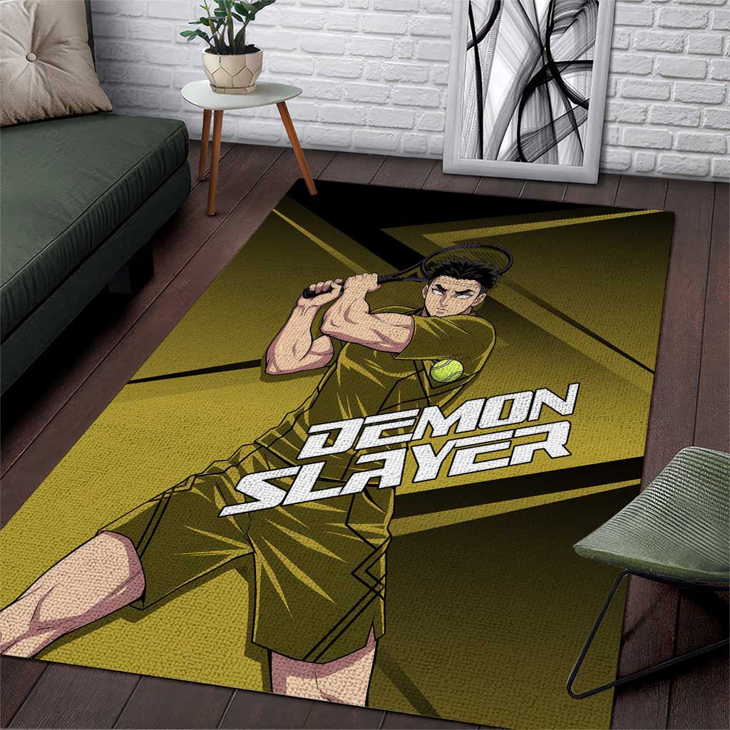 Gyomei Himejima Stone Serve Area Rug Sporty Anime Mashup Style