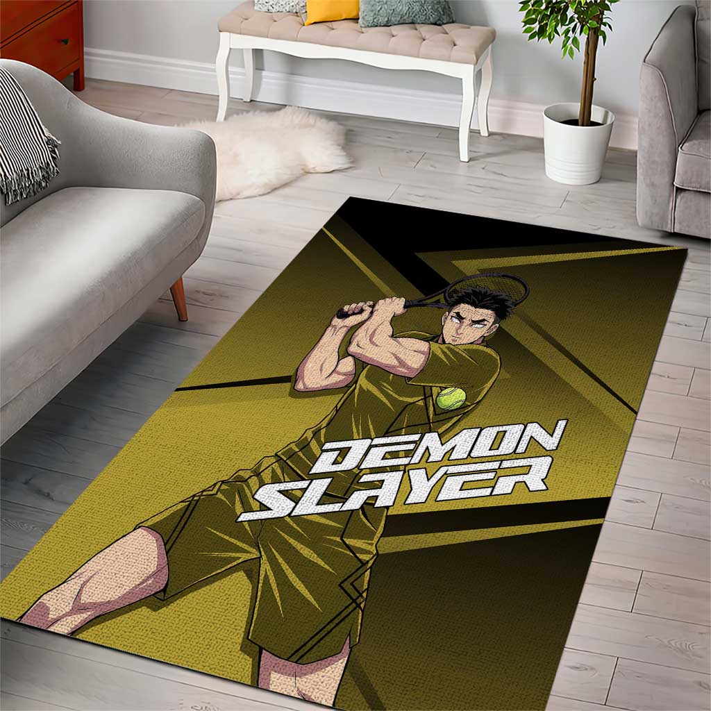 Gyomei Himejima Stone Serve Area Rug Sporty Anime Mashup Style