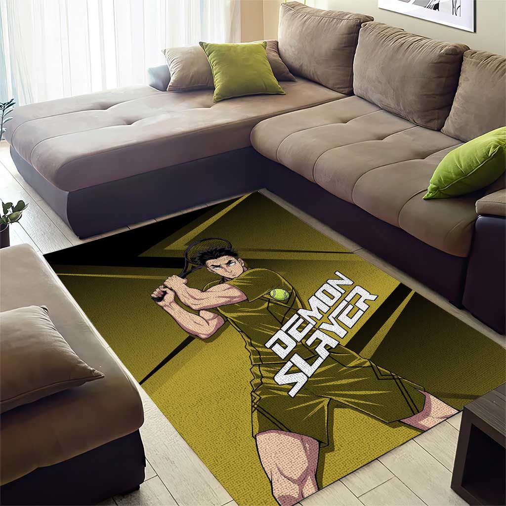 Gyomei Himejima Stone Serve Area Rug Sporty Anime Mashup Style