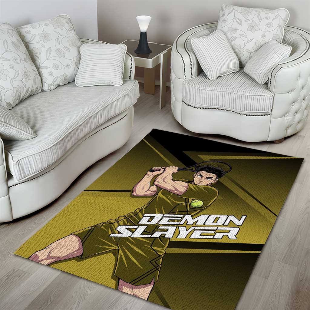 Gyomei Himejima Stone Serve Area Rug Sporty Anime Mashup Style