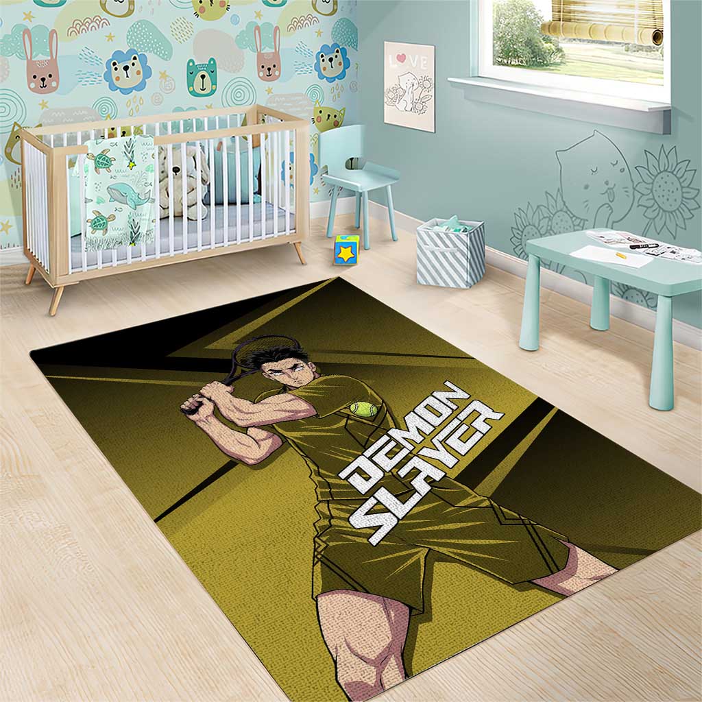 Gyomei Himejima Stone Serve Area Rug Sporty Anime Mashup Style
