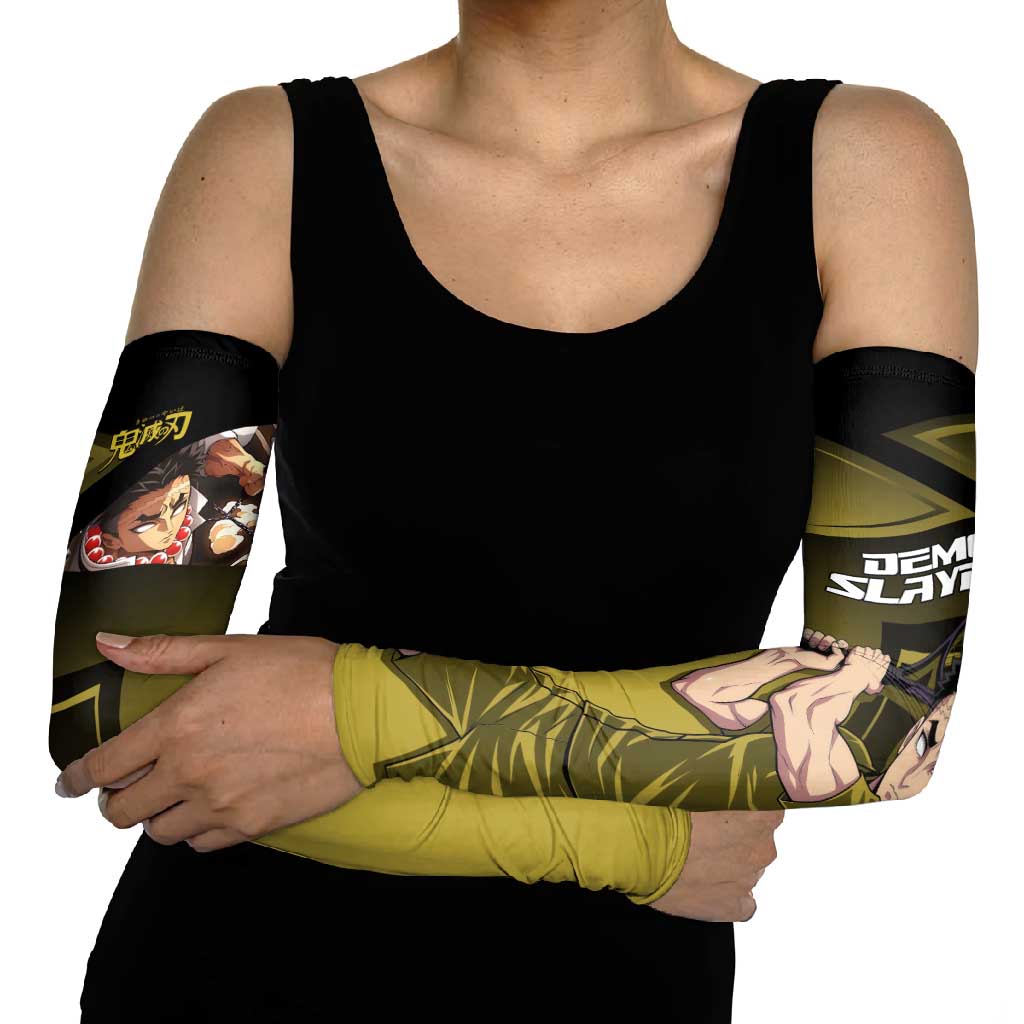 Gyomei Himejima Stone Serve Arm Sleeves Sporty Anime Mashup Style
