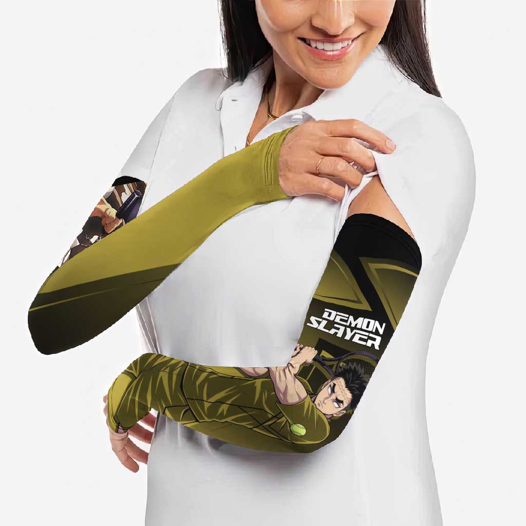 Gyomei Himejima Stone Serve Arm Sleeves Sporty Anime Mashup Style