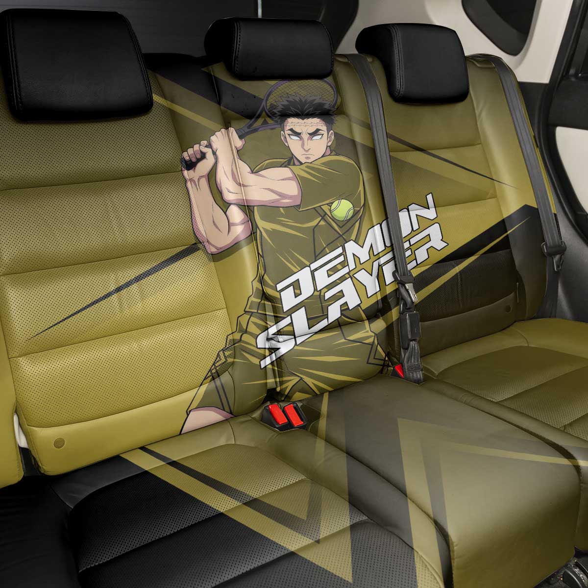 Gyomei Himejima Stone Serve Back Car Seat Cover Sporty Anime Mashup Style
