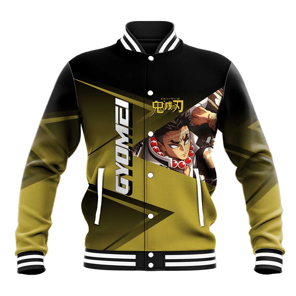 Gyomei Himejima Stone Serve Baseball Jacket Sporty Anime Mashup Style