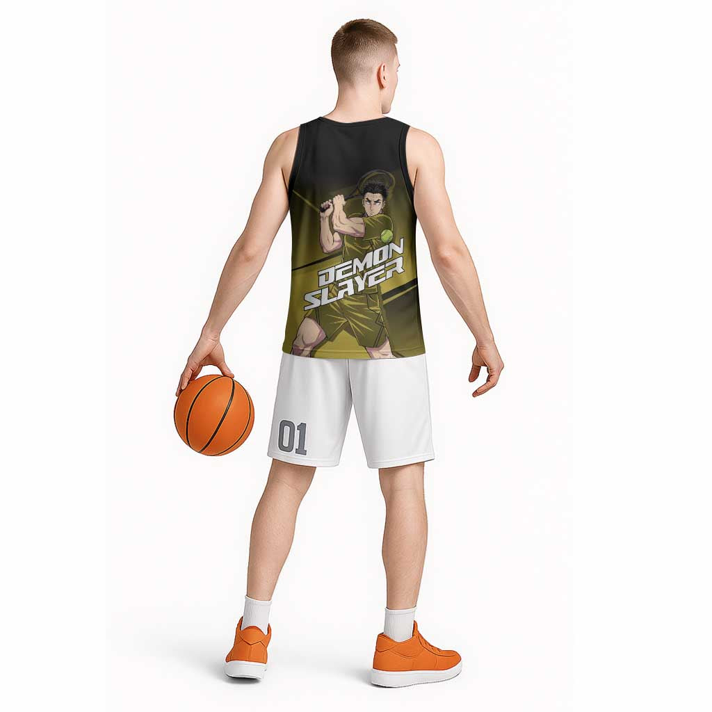 Gyomei Himejima Stone Serve Basketball Jersey Sporty Anime Mashup Style