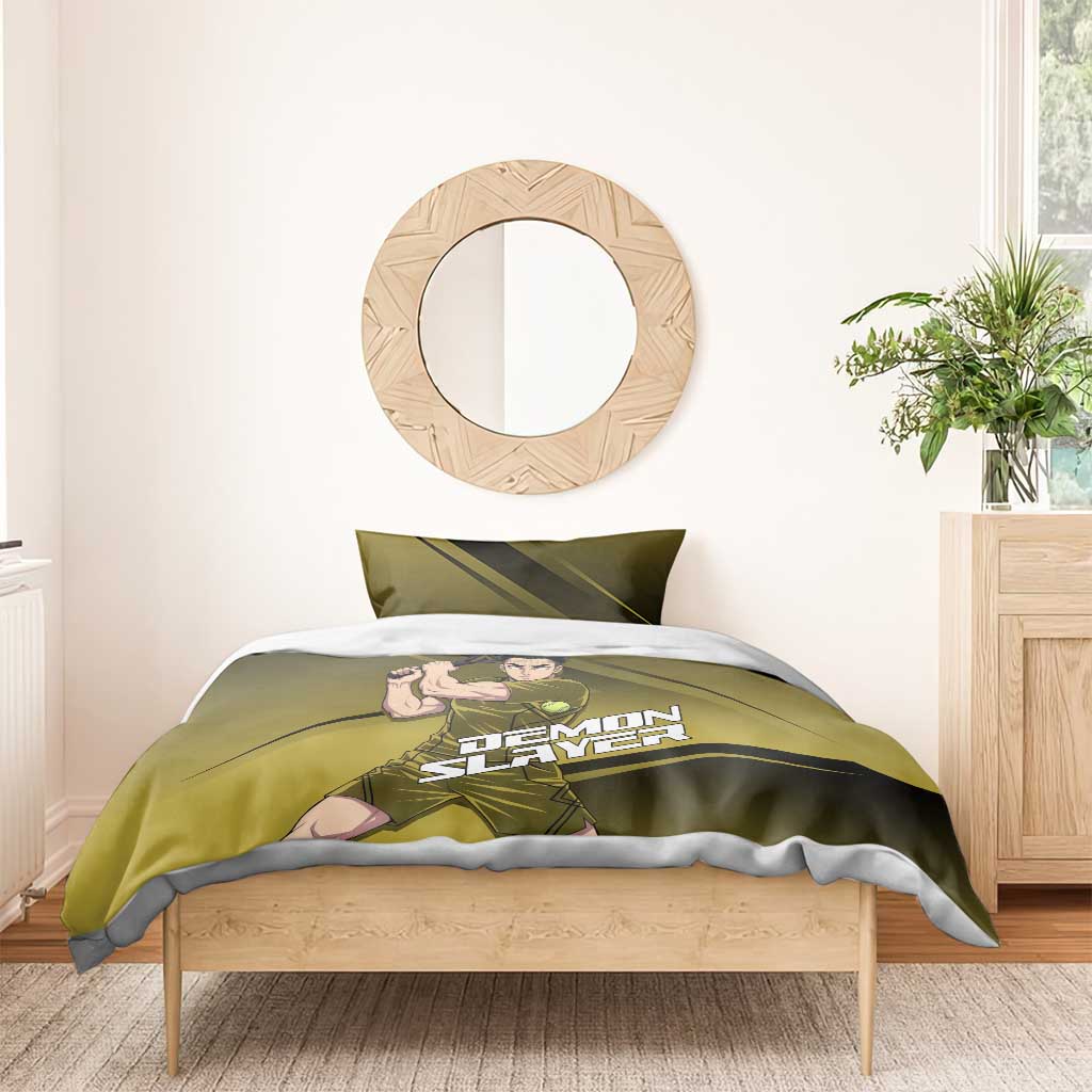 Gyomei Himejima Stone Serve Bedding Set Sporty Anime Mashup Style