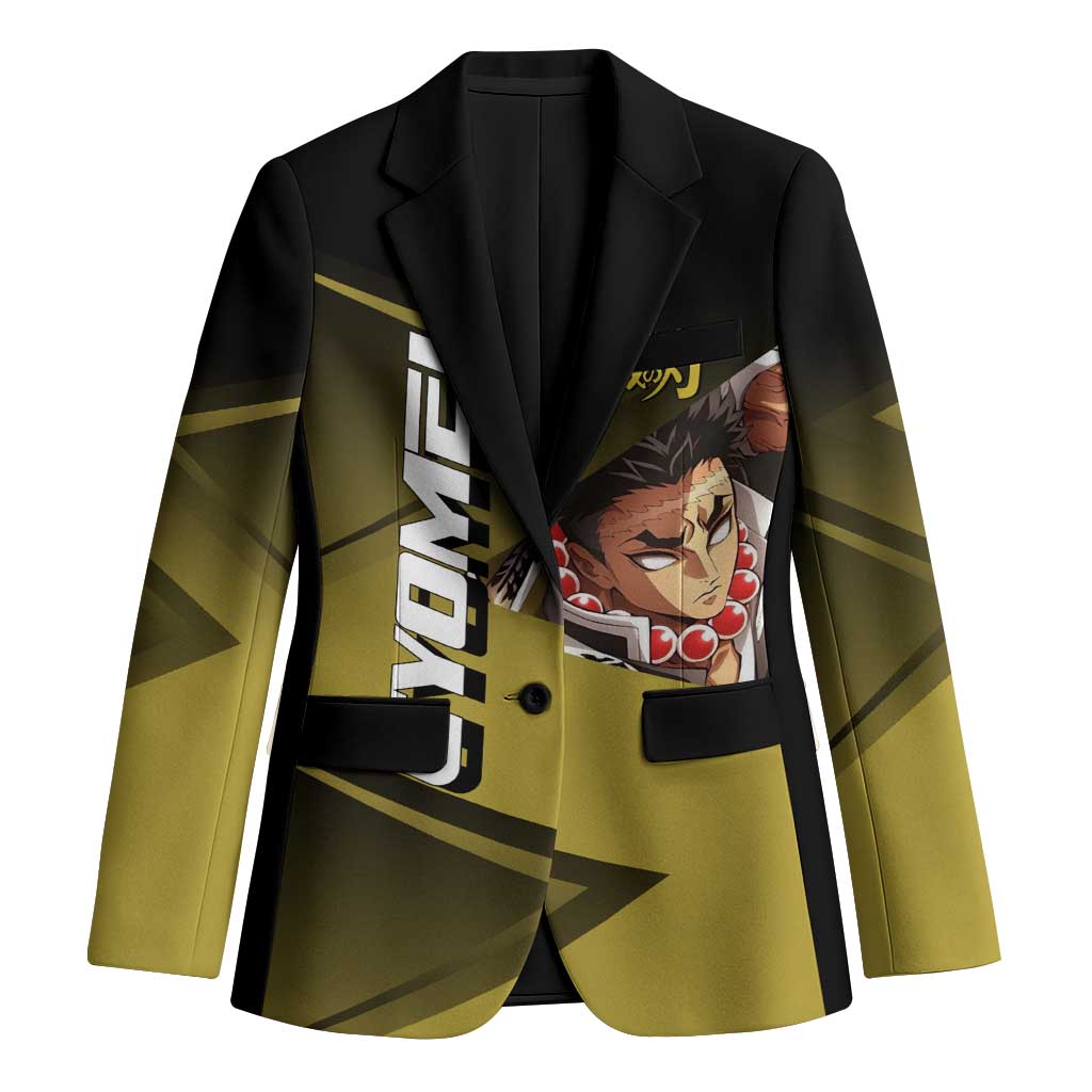 Gyomei Himejima Stone Serve Blazer Sporty Anime Mashup Style
