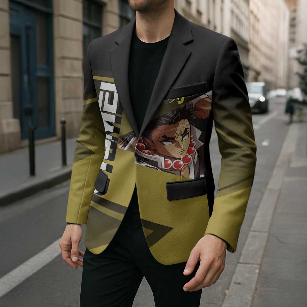 Gyomei Himejima Stone Serve Blazer Sporty Anime Mashup Style