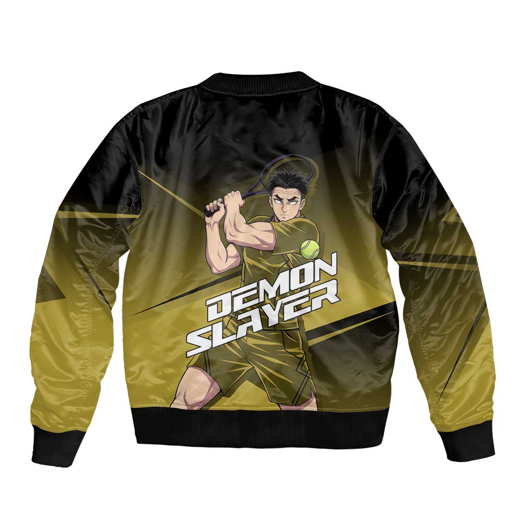 Gyomei Himejima Stone Serve Bomber Jacket Sporty Anime Mashup Style