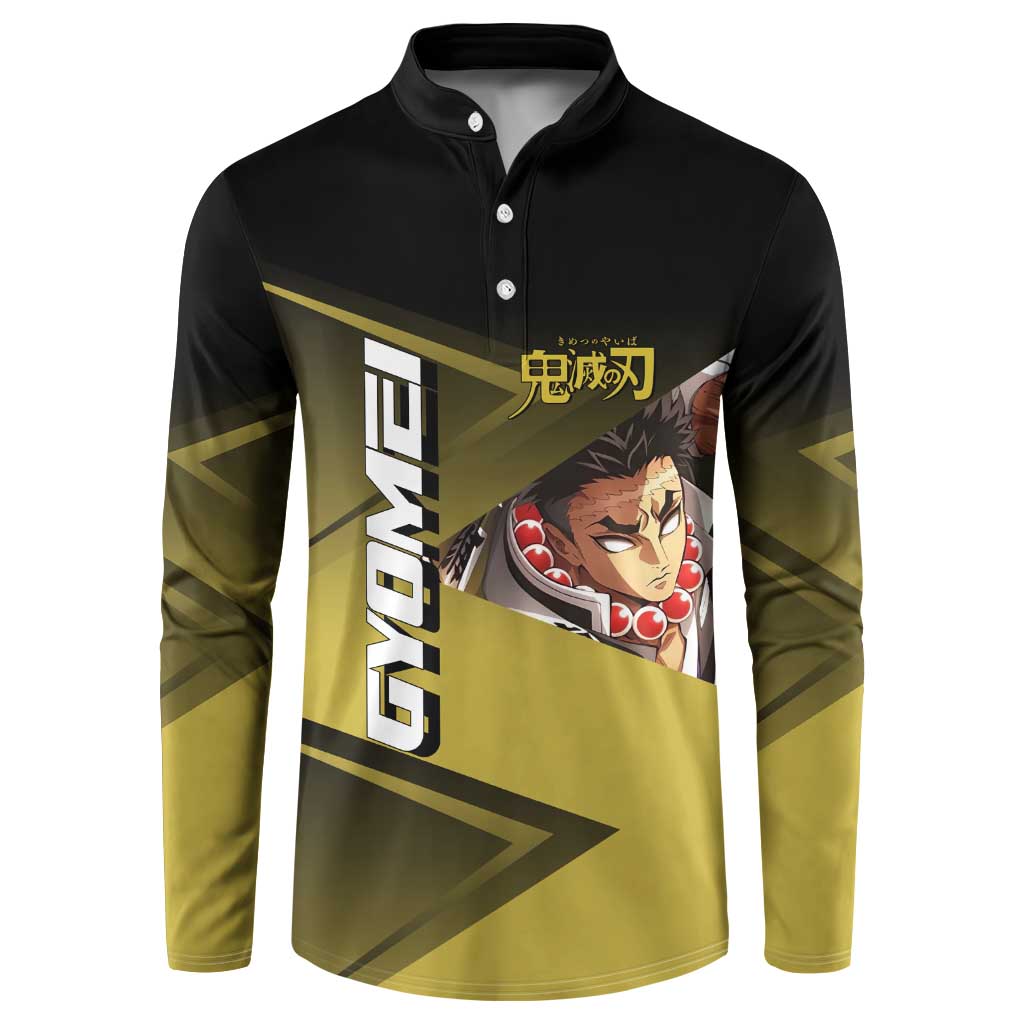 Gyomei Himejima Stone Serve Button Sweatshirt Sporty Anime Mashup Style