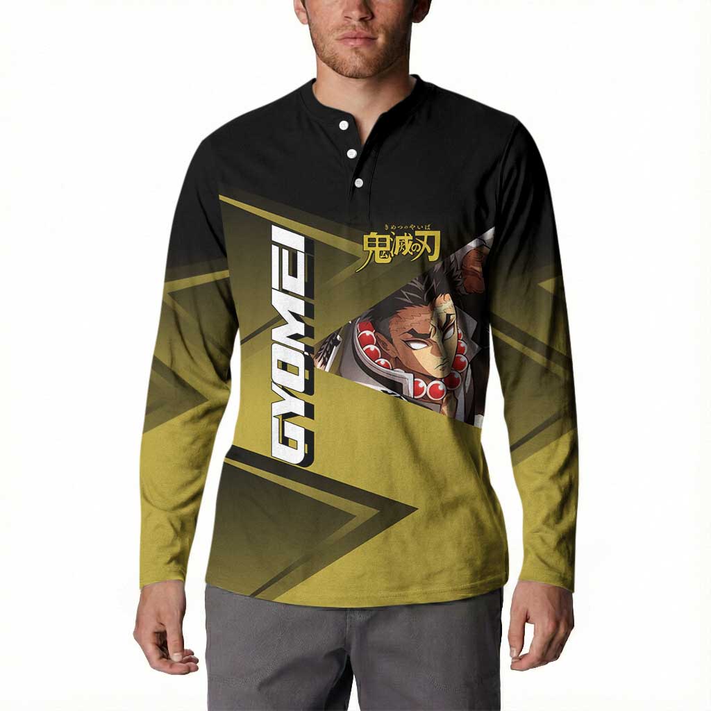 Gyomei Himejima Stone Serve Button Sweatshirt Sporty Anime Mashup Style