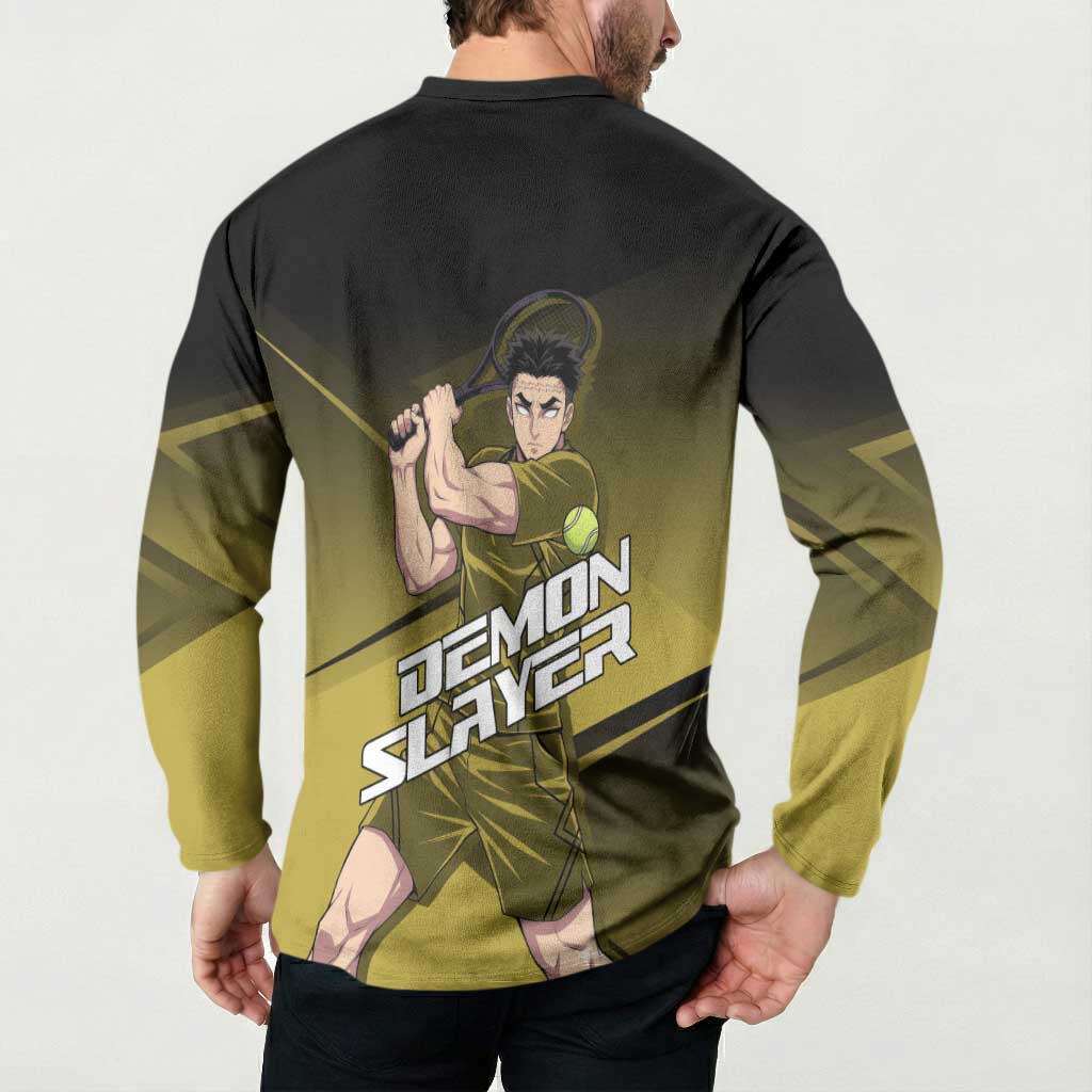Gyomei Himejima Stone Serve Button Sweatshirt Sporty Anime Mashup Style
