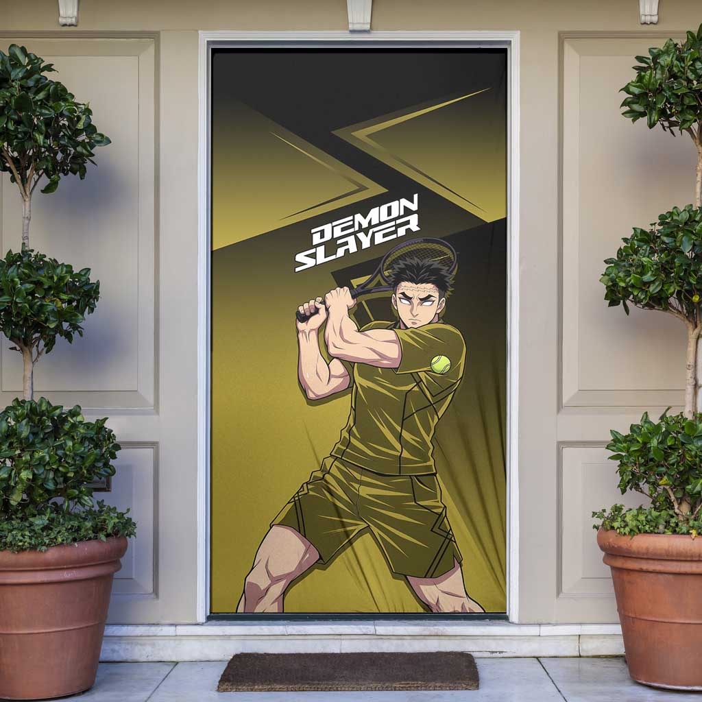 Gyomei Himejima Stone Serve Door Cover Sporty Anime Mashup Style