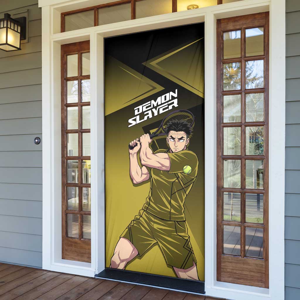Gyomei Himejima Stone Serve Door Cover Sporty Anime Mashup Style