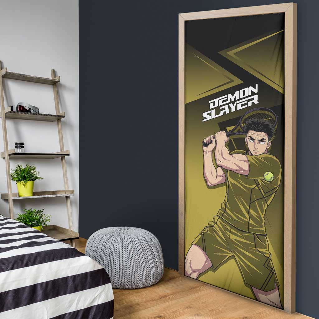 Gyomei Himejima Stone Serve Door Cover Sporty Anime Mashup Style