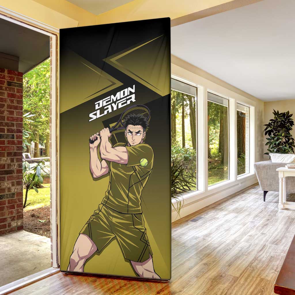 Gyomei Himejima Stone Serve Door Cover Sporty Anime Mashup Style