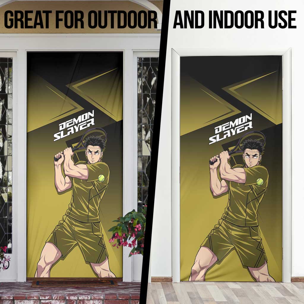 Gyomei Himejima Stone Serve Door Cover Sporty Anime Mashup Style