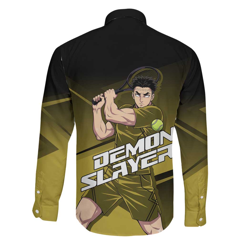 Gyomei Himejima Stone Serve Family Matching Off Shoulder Short Dress and Hawaiian Shirt Sporty Anime Mashup Style