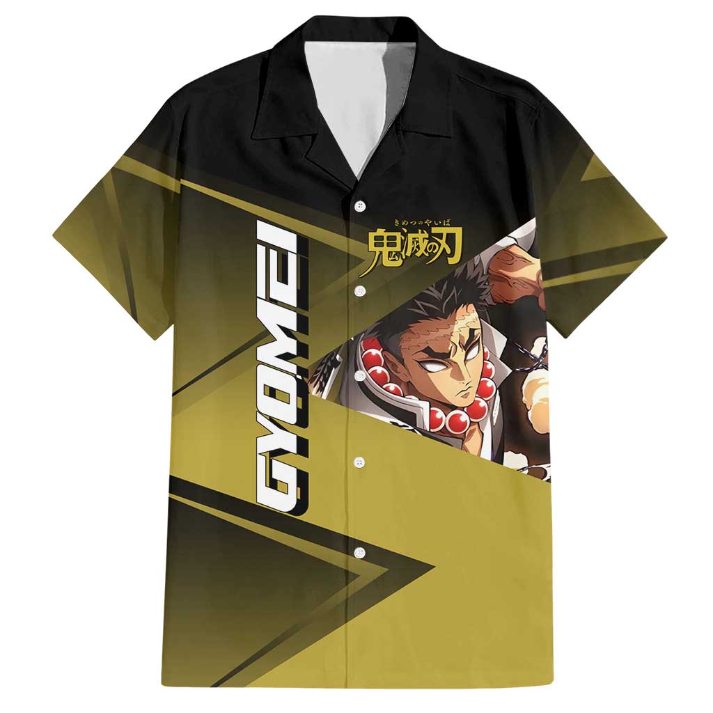 Gyomei Himejima Stone Serve Hawaiian Shirt Sporty Anime Mashup Style