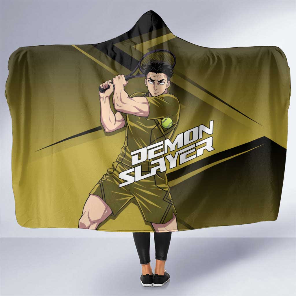 Gyomei Himejima Stone Serve Hooded Blanket Sporty Anime Mashup Style
