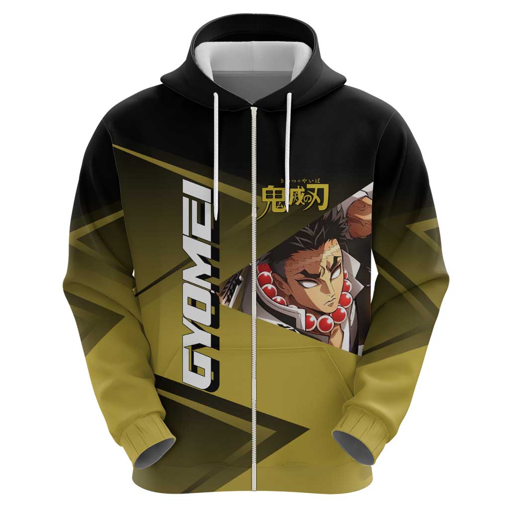 Gyomei Himejima Stone Serve Hoodie Sporty Anime Mashup Style