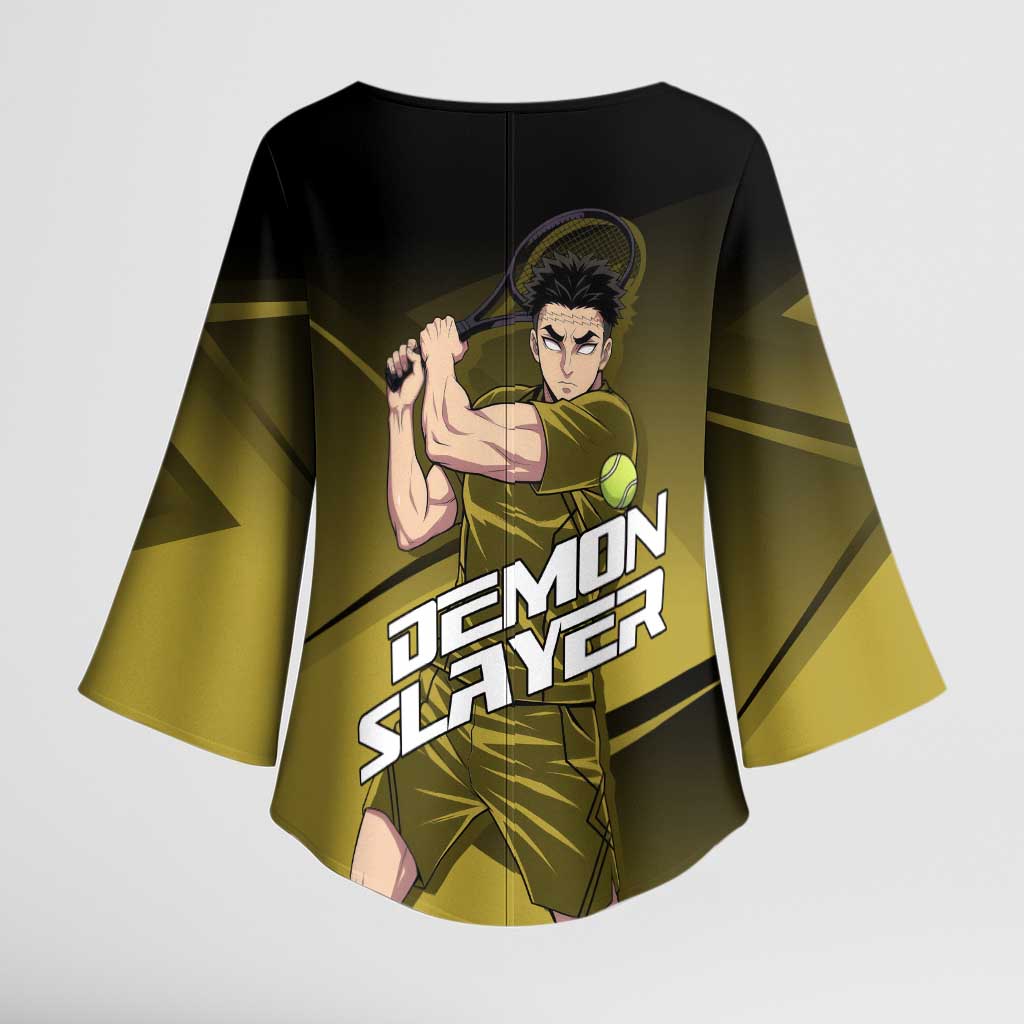 Gyomei Himejima Stone Serve Kimono Sleeve Blouse Sporty Anime Mashup Style