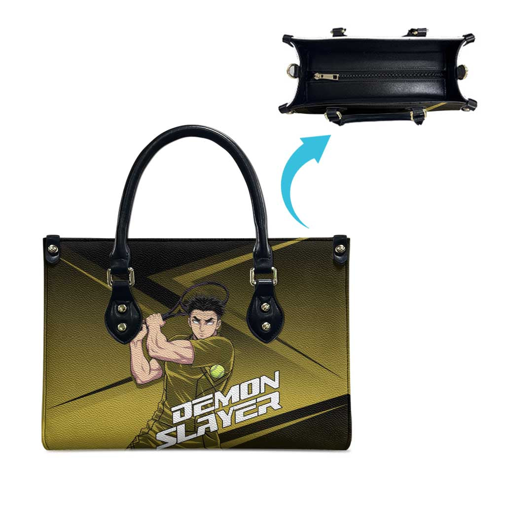 Gyomei Himejima Stone Serve Leather Bag Sporty Anime Mashup Style
