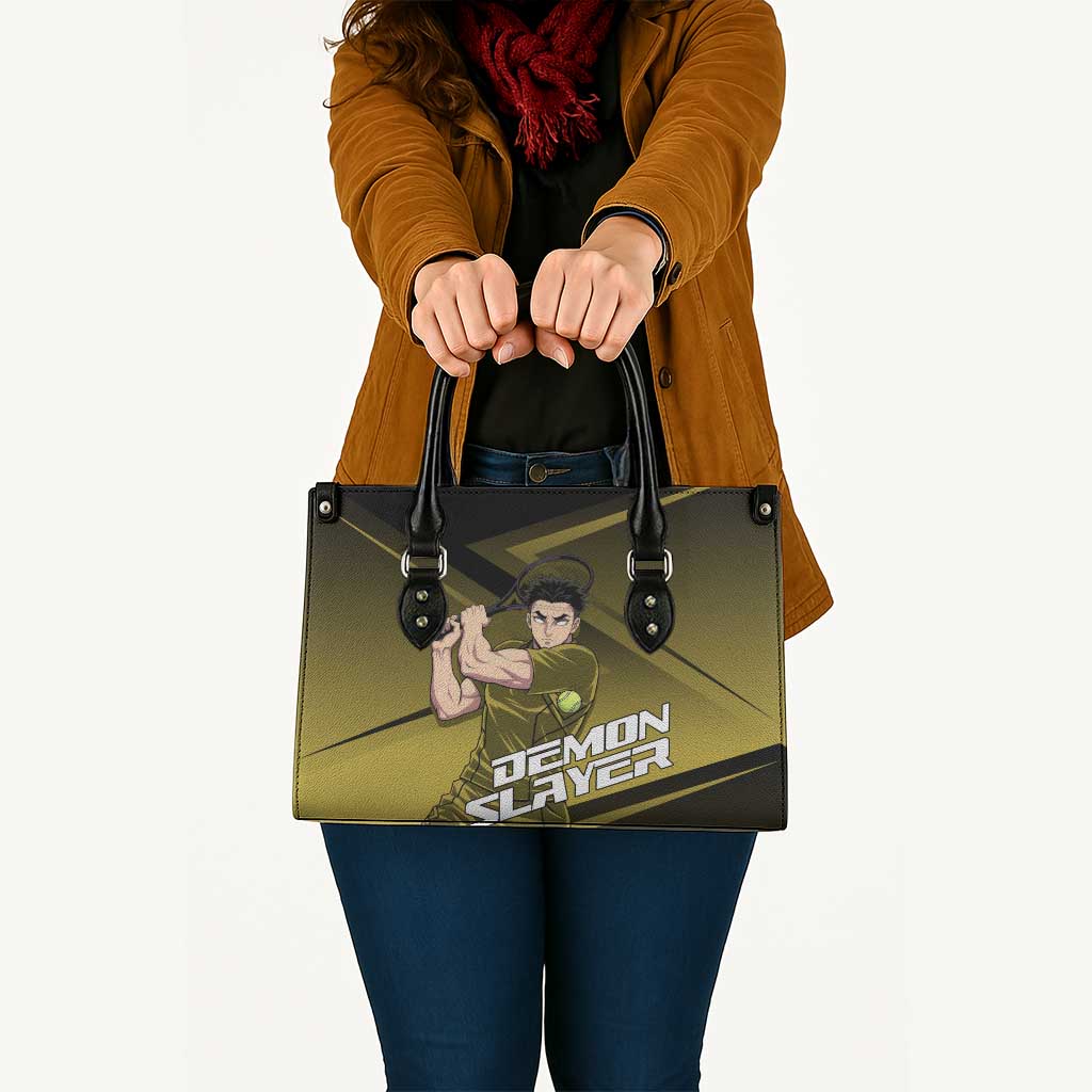 Gyomei Himejima Stone Serve Leather Bag Sporty Anime Mashup Style