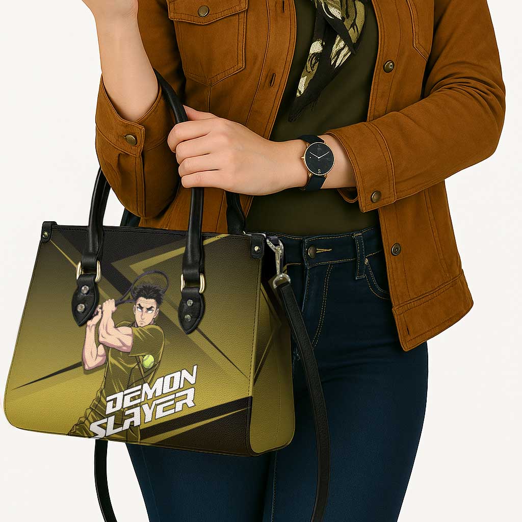 Gyomei Himejima Stone Serve Leather Bag Sporty Anime Mashup Style