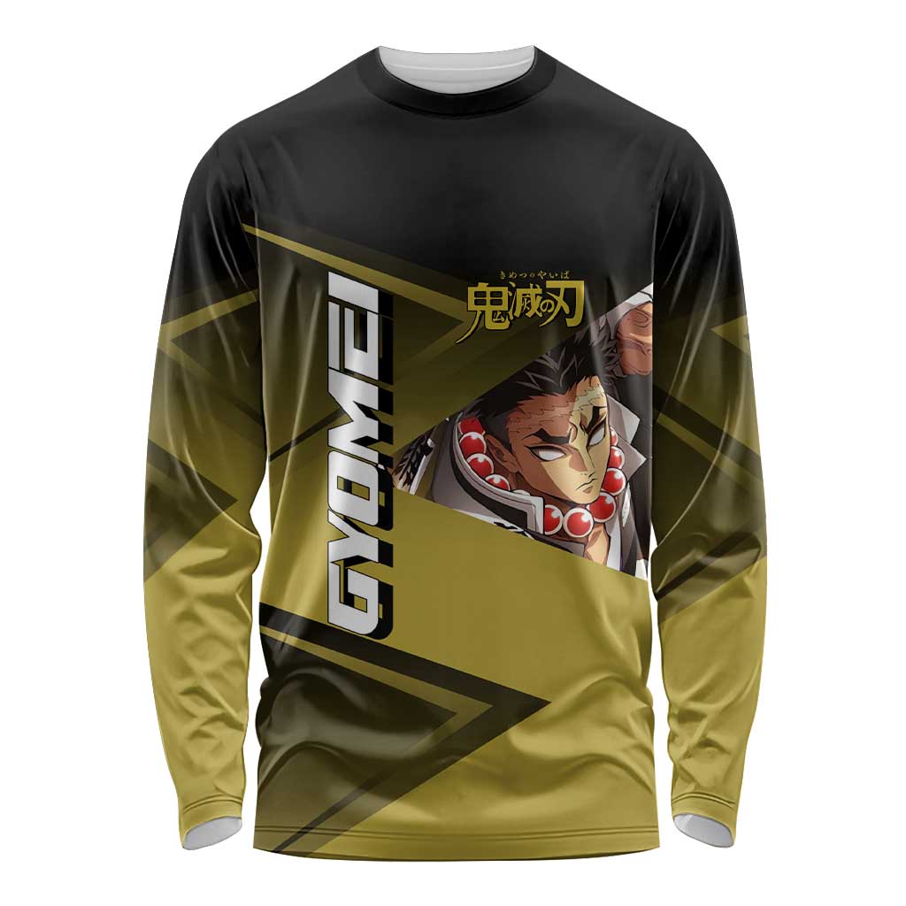 Gyomei Himejima Stone Serve Long Sleeve Shirt Sporty Anime Mashup Style