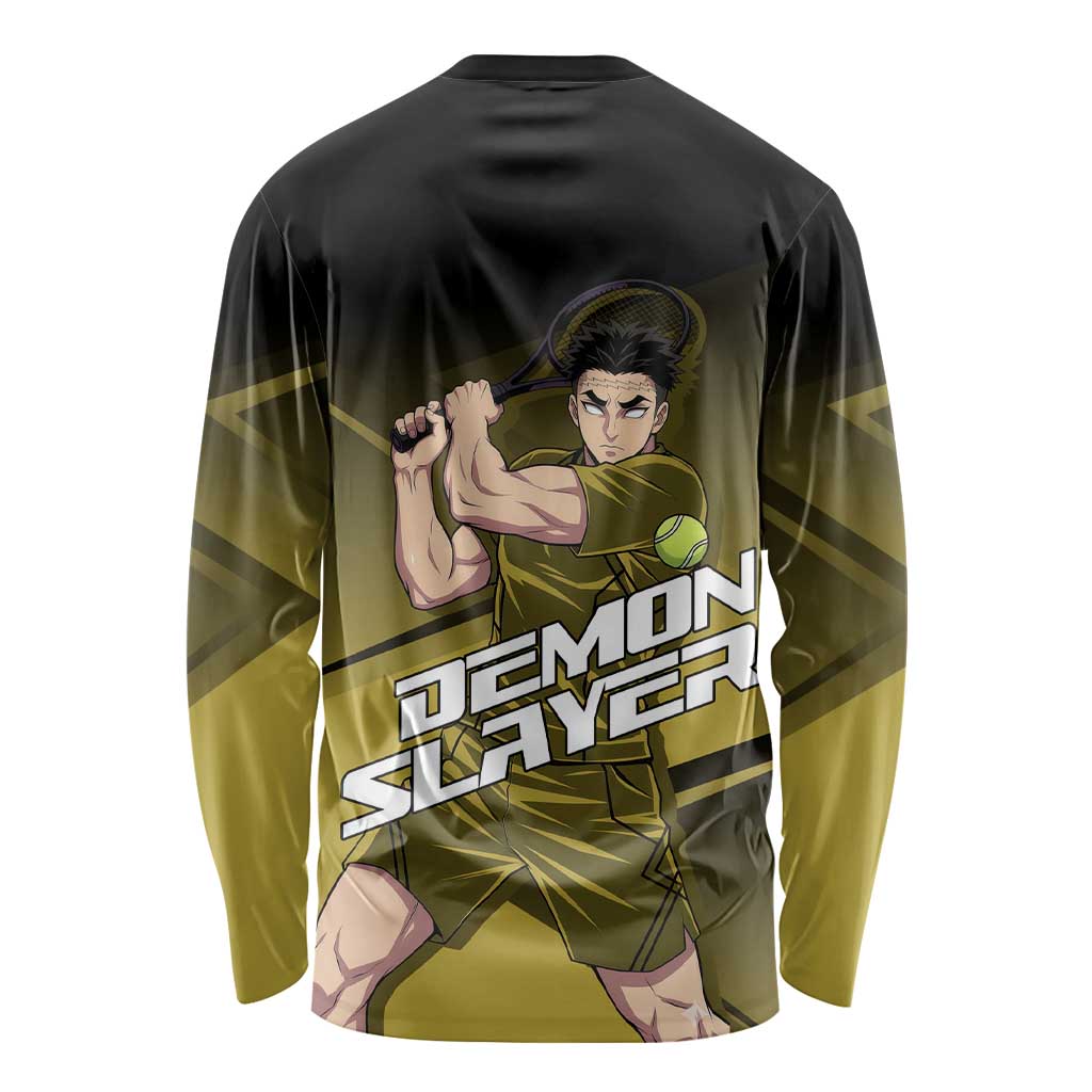 Gyomei Himejima Stone Serve Long Sleeve Shirt Sporty Anime Mashup Style