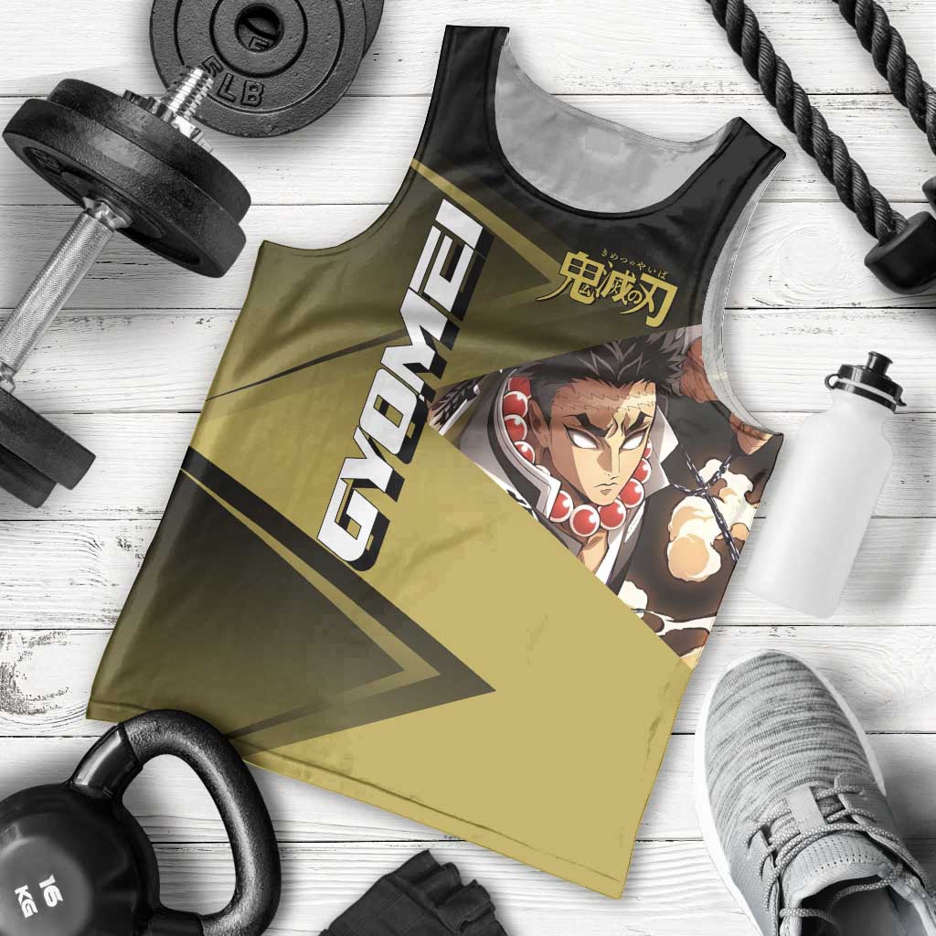Gyomei Himejima Stone Serve Men Tank Top Sporty Anime Mashup Style