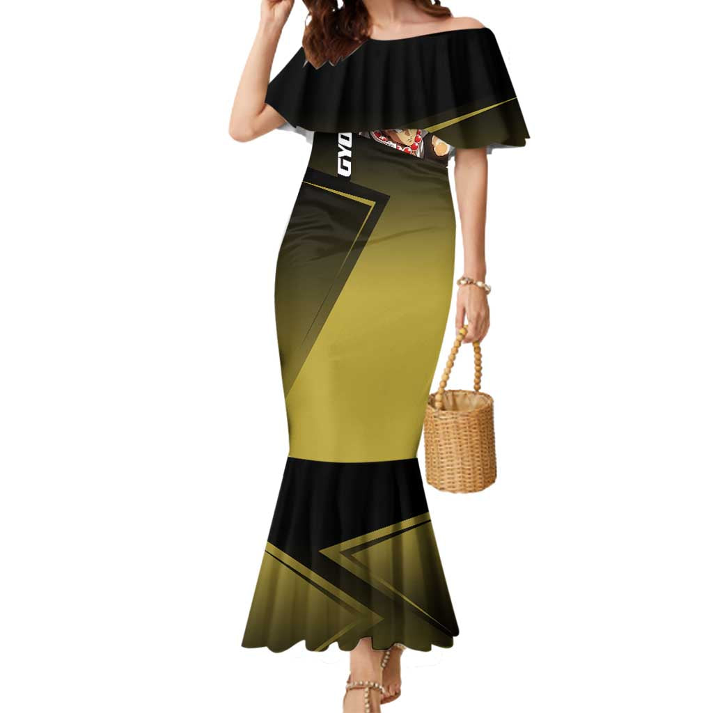 Gyomei Himejima Stone Serve Mermaid Dress Sporty Anime Mashup Style