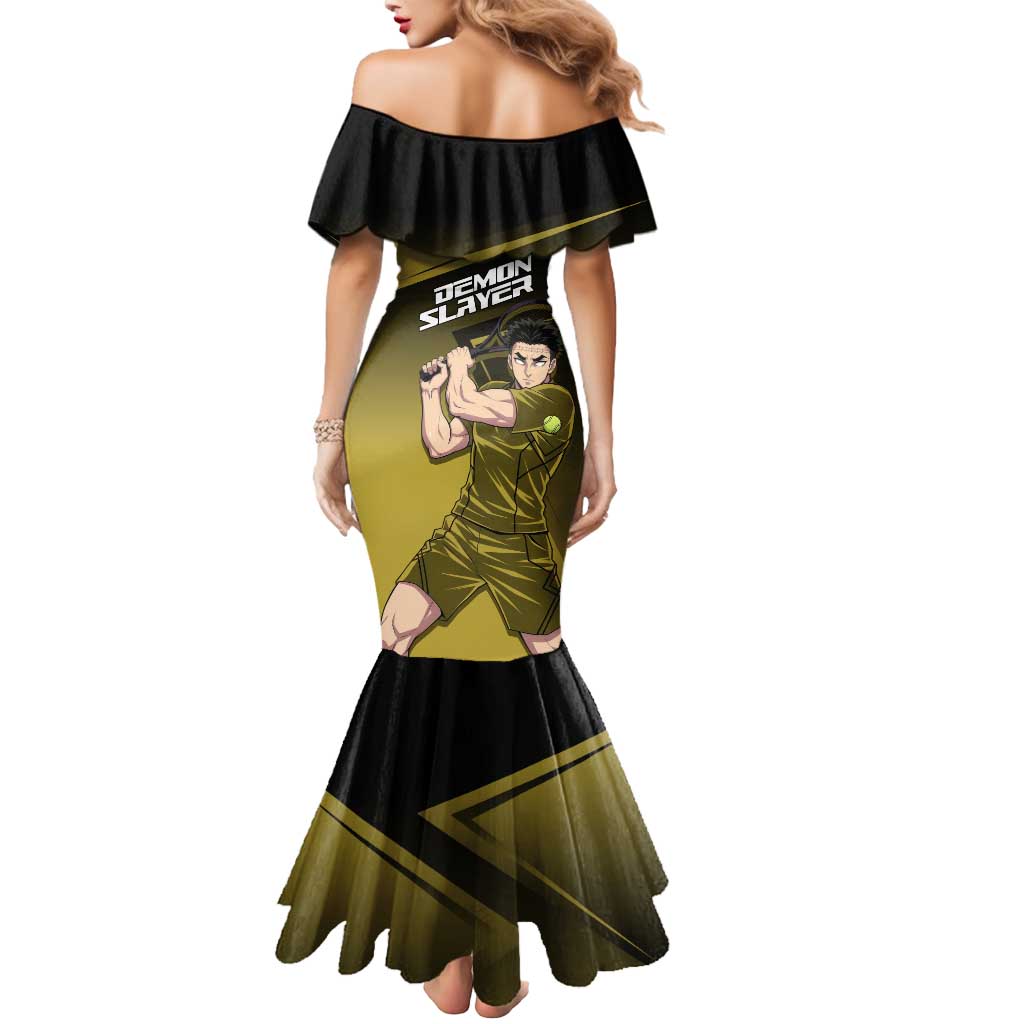 Gyomei Himejima Stone Serve Mermaid Dress Sporty Anime Mashup Style