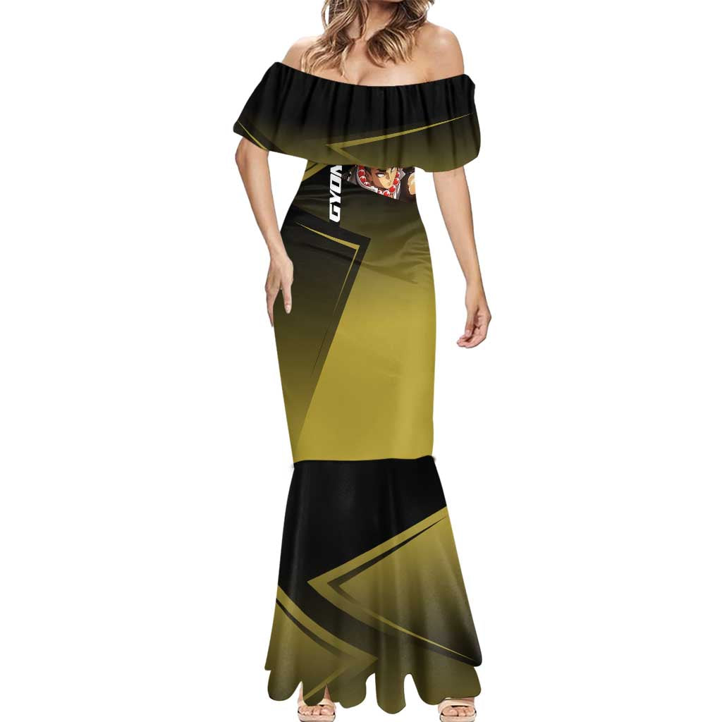 Gyomei Himejima Stone Serve Mermaid Dress Sporty Anime Mashup Style