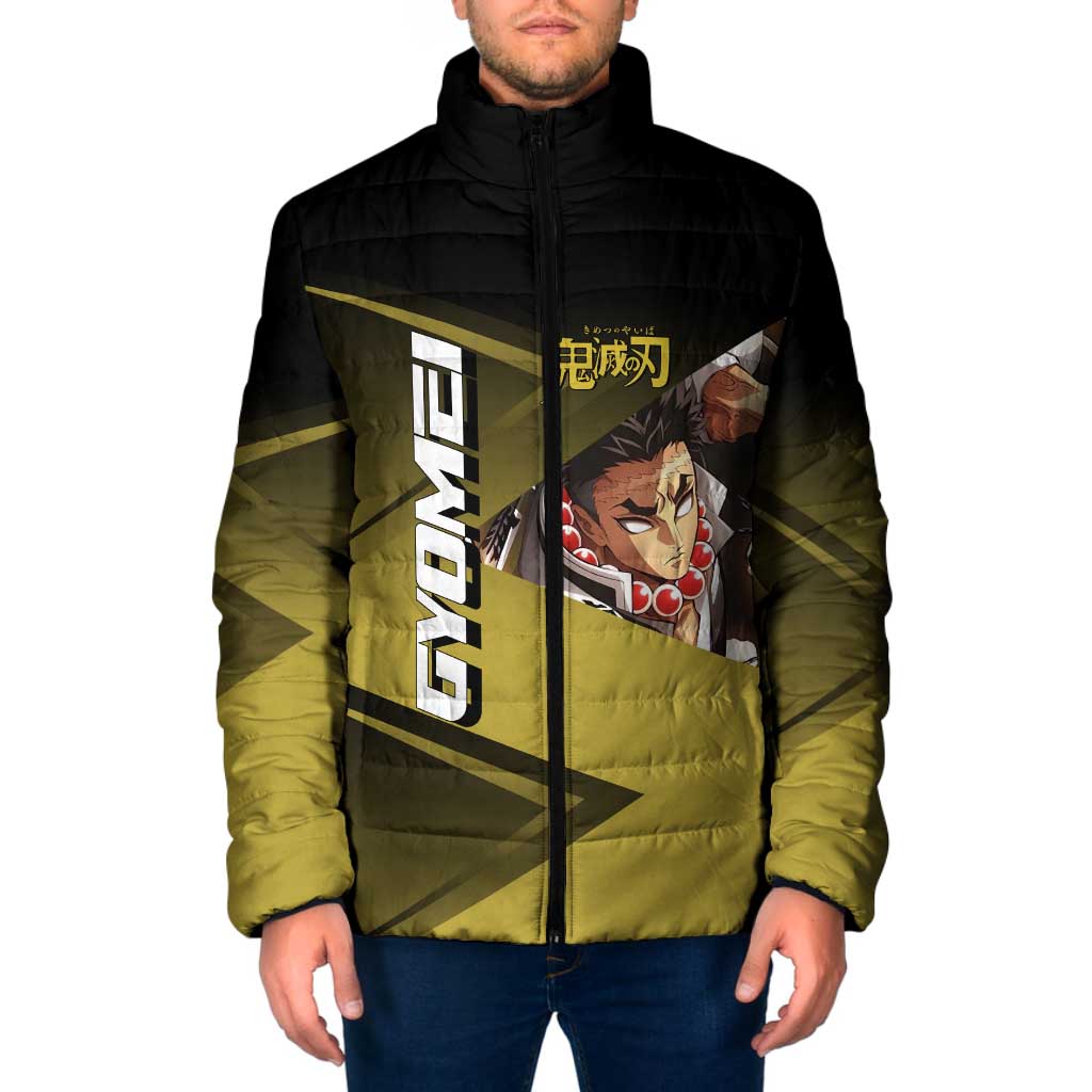 Gyomei Himejima Stone Serve Padded Jacket Sporty Anime Mashup Style