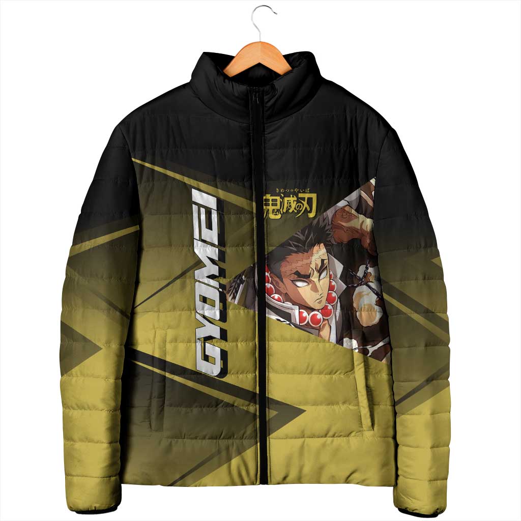 Gyomei Himejima Stone Serve Padded Jacket Sporty Anime Mashup Style