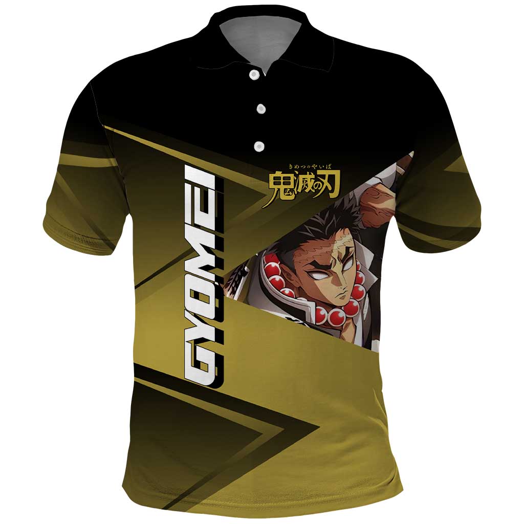 Gyomei Himejima Stone Serve Polo Shirt Sporty Anime Mashup Style