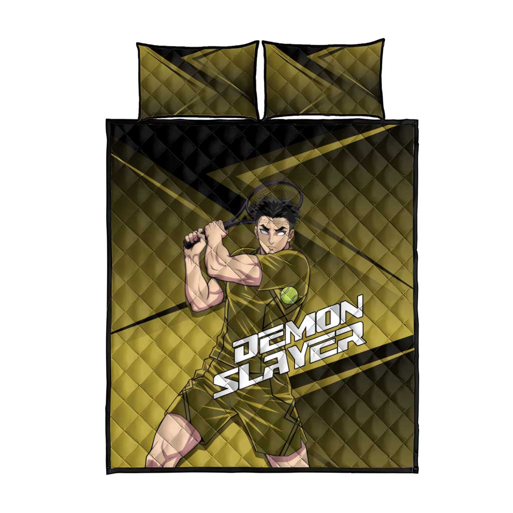 Gyomei Himejima Stone Serve Quilt Bed Set Sporty Anime Mashup Style