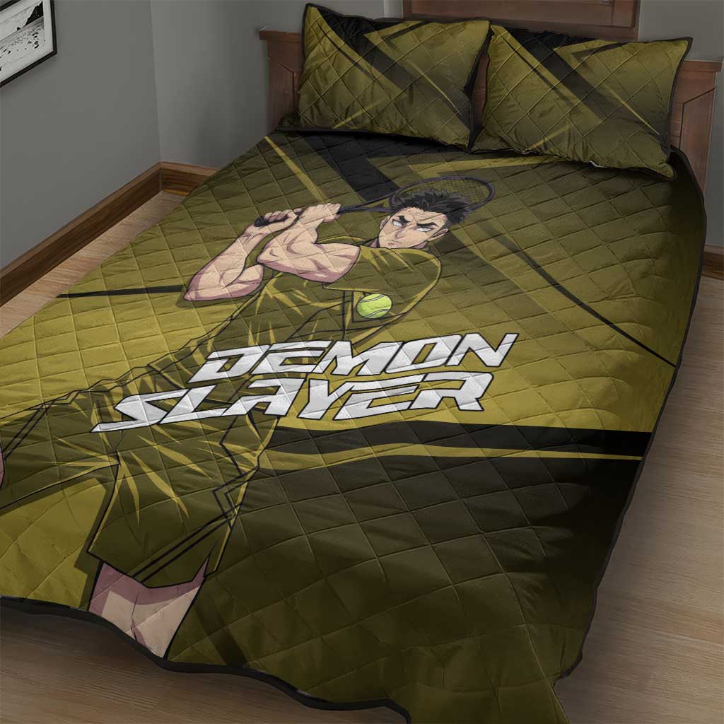 Gyomei Himejima Stone Serve Quilt Bed Set Sporty Anime Mashup Style