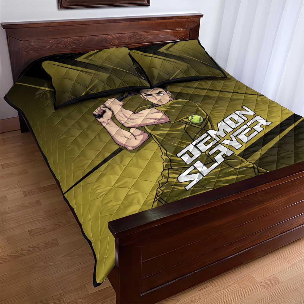 Gyomei Himejima Stone Serve Quilt Bed Set Sporty Anime Mashup Style