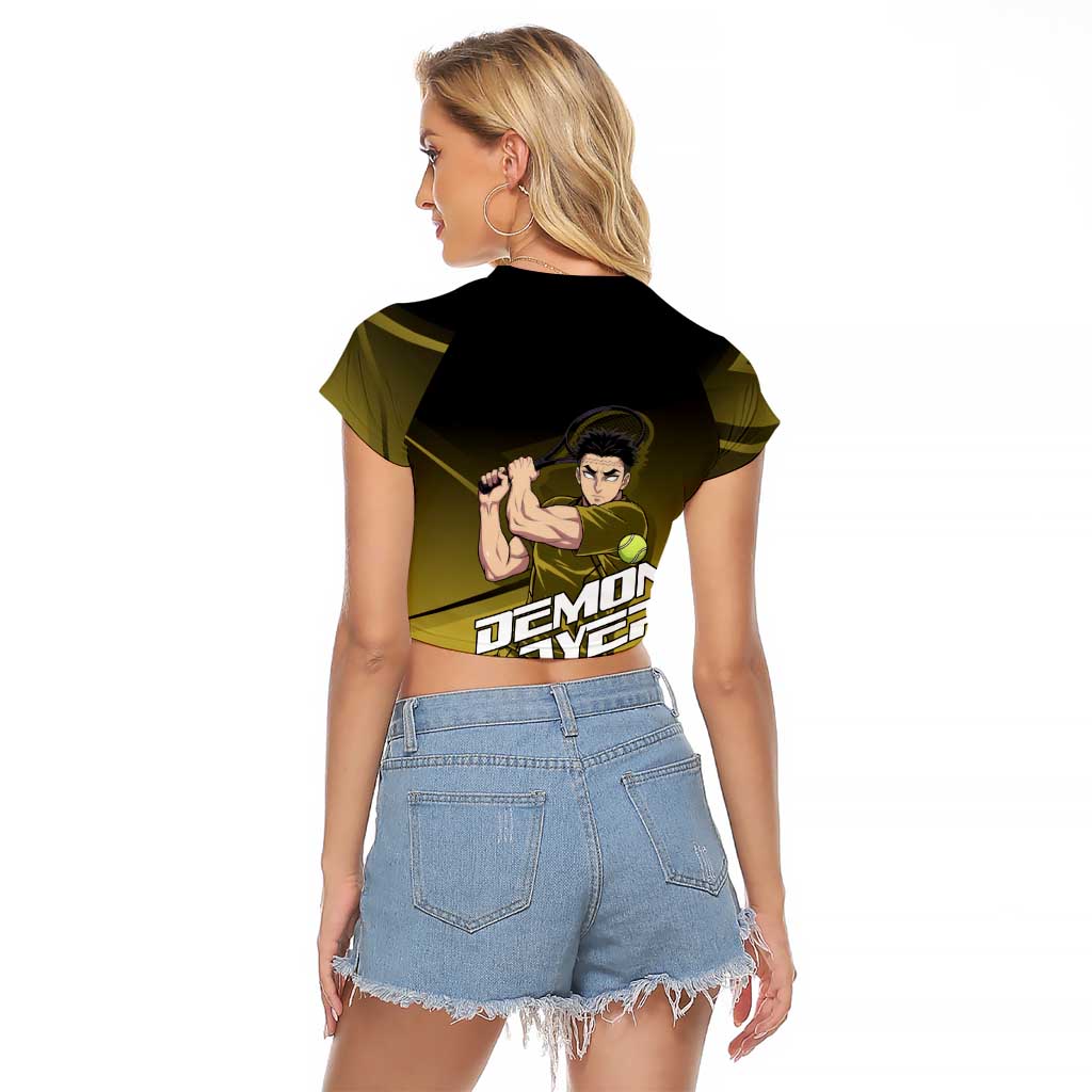 Gyomei Himejima Stone Serve Raglan Cropped T Shirt Sporty Anime Mashup Style