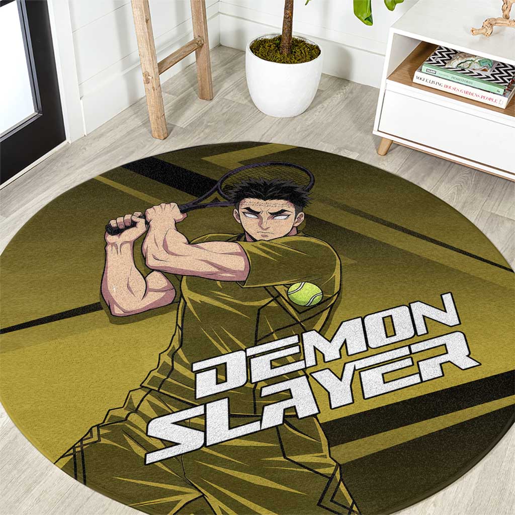 Gyomei Himejima Stone Serve Round Carpet Sporty Anime Mashup Style
